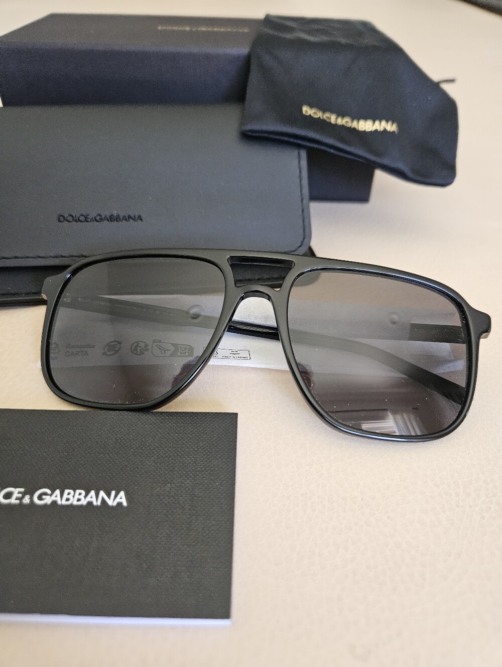 Dolce & Gabanna Pilot Sunglasses Men - Picture 2 of 14